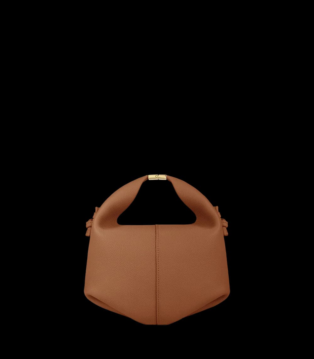 Polène Bag BÉRI BANDOULIÈRE — Camel Grained