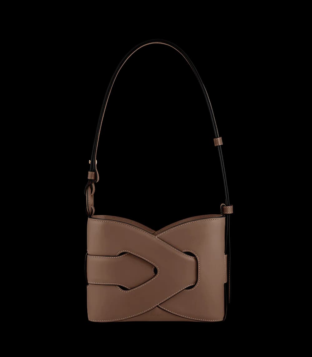 Polène Bag NODDE — Grained Walnut