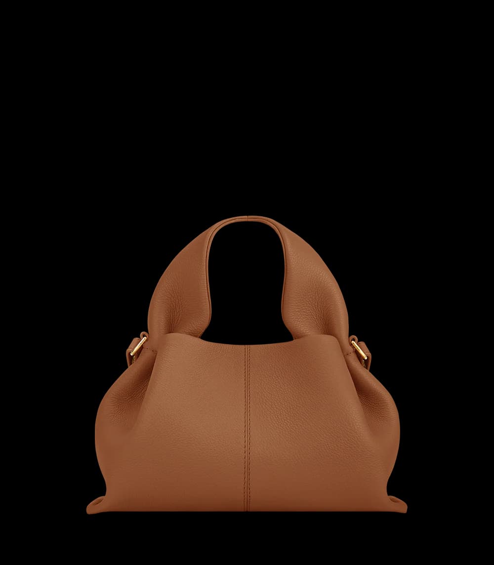Polène Bag NUMÉRO NEUF MINI — Camel Grained