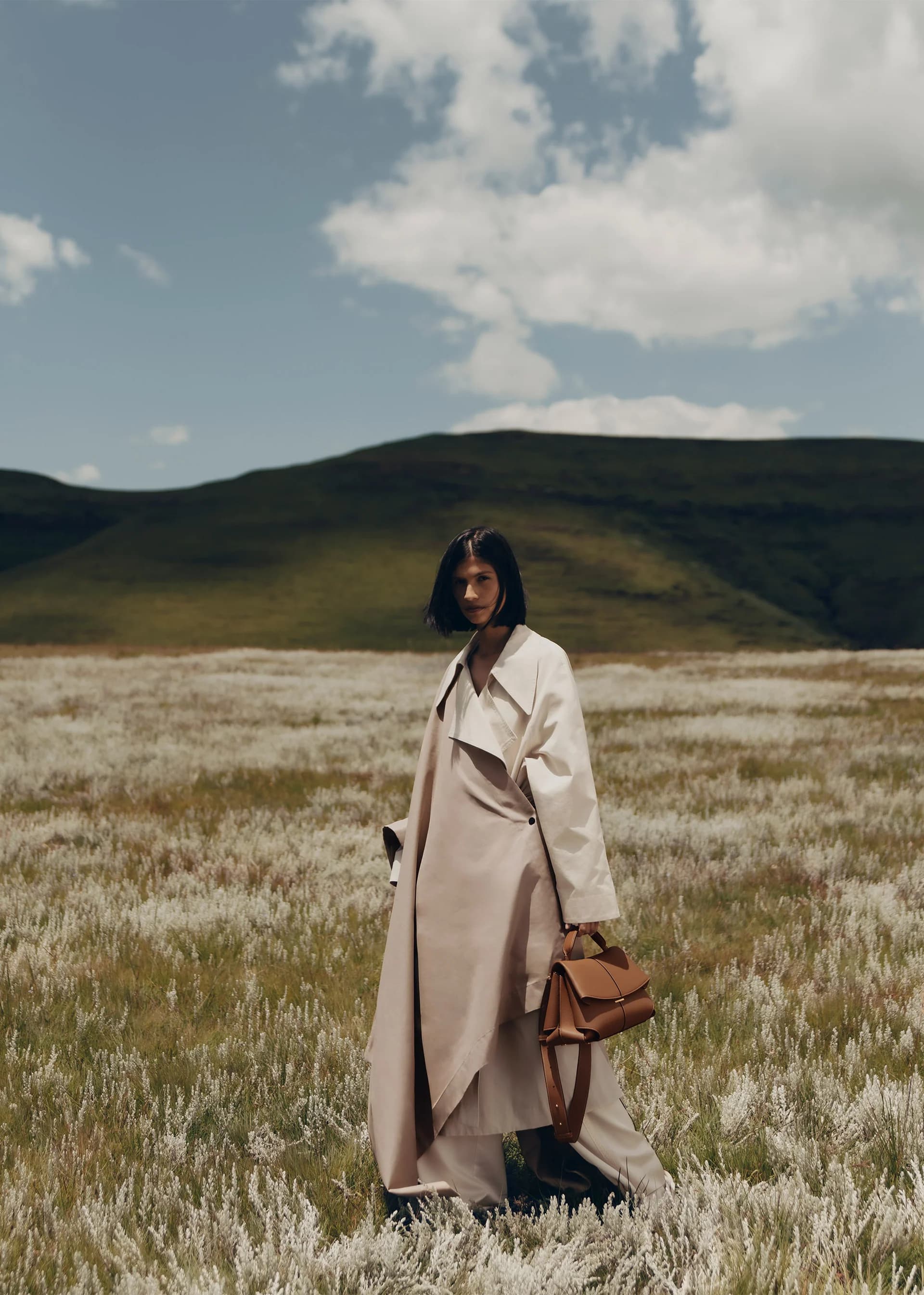 Polène Bag MOKKI — Camel Grained