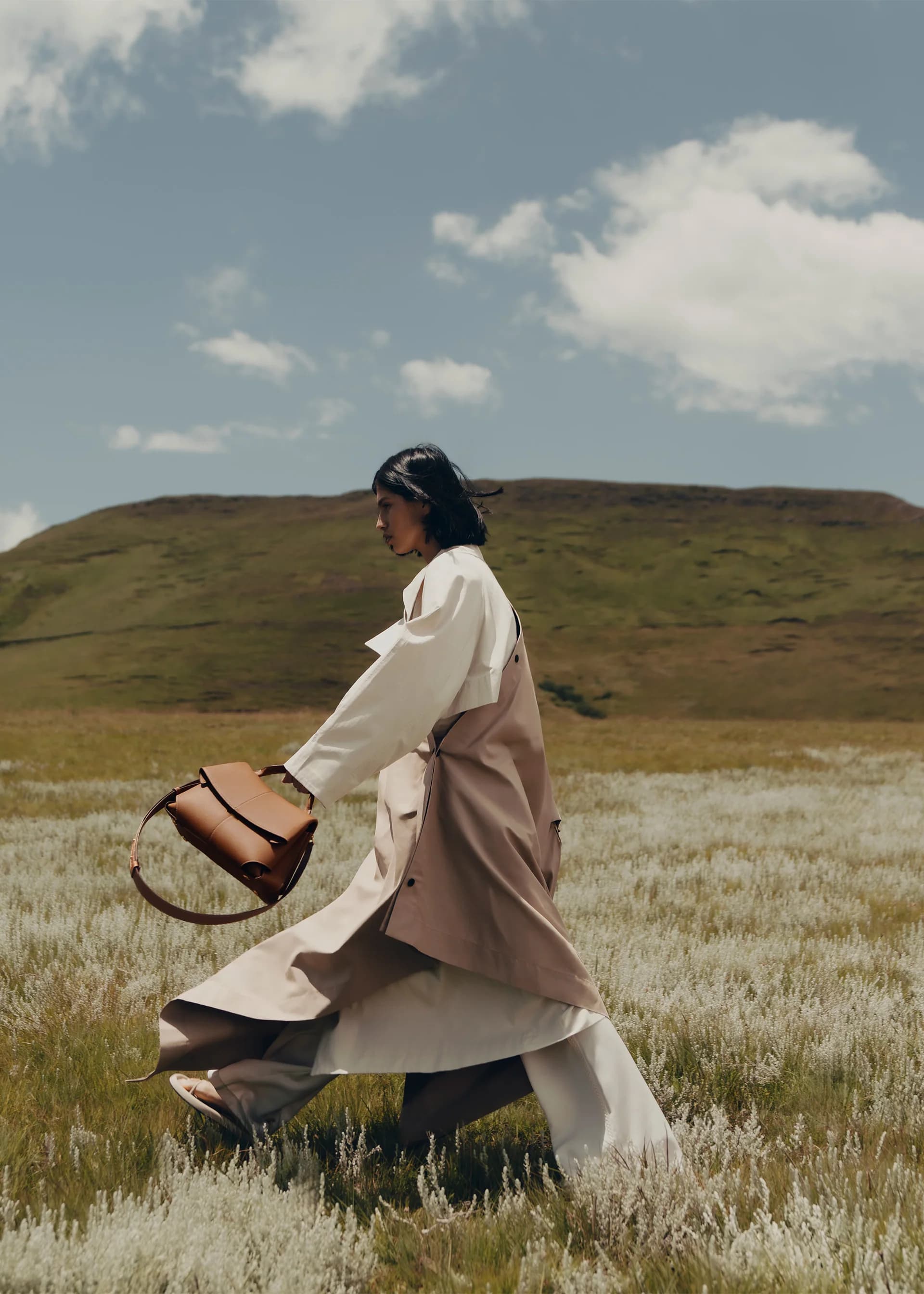 Polène Bag MOKKI — Camel Grained