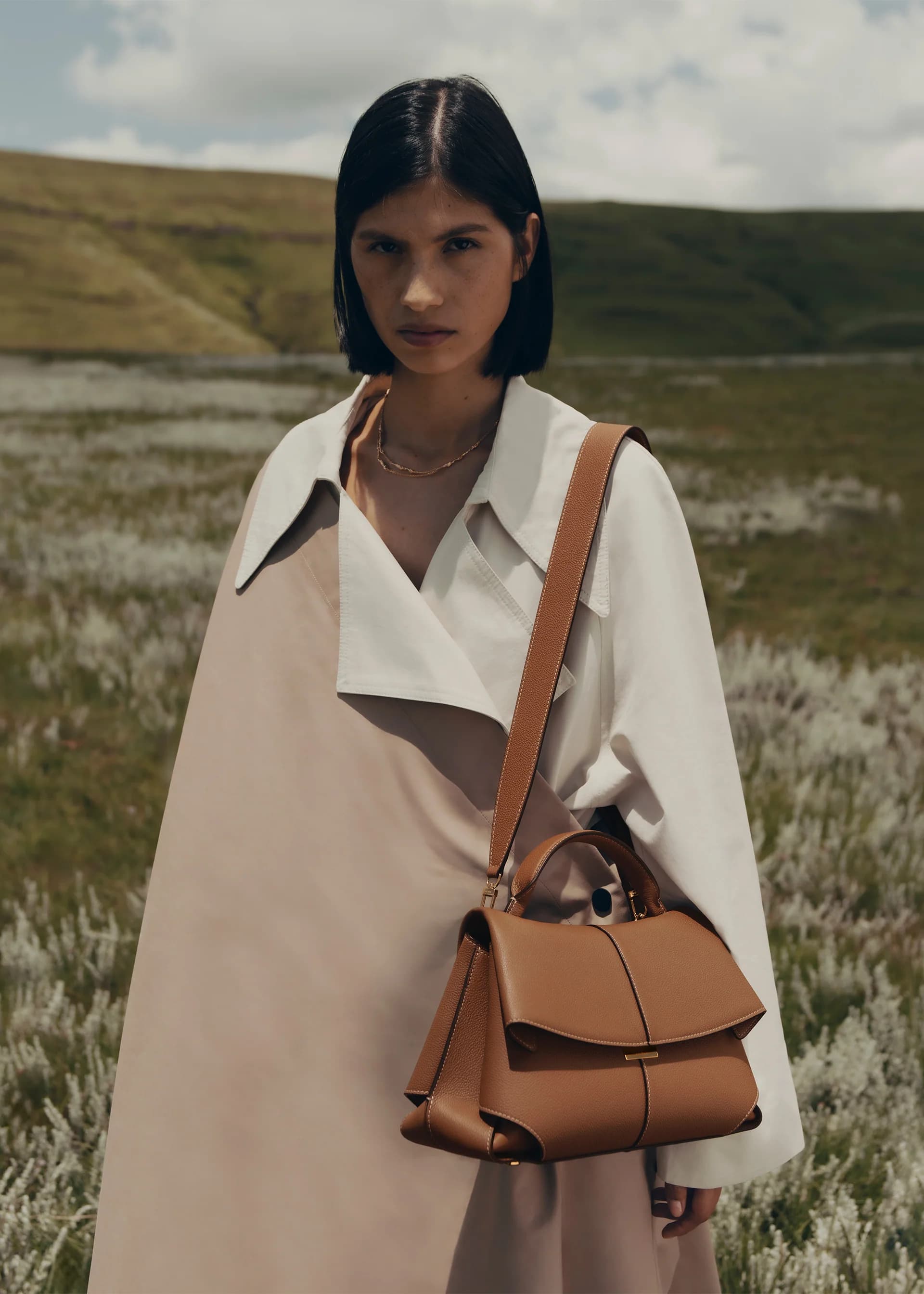 Polène Bag MOKKI — Camel Grained