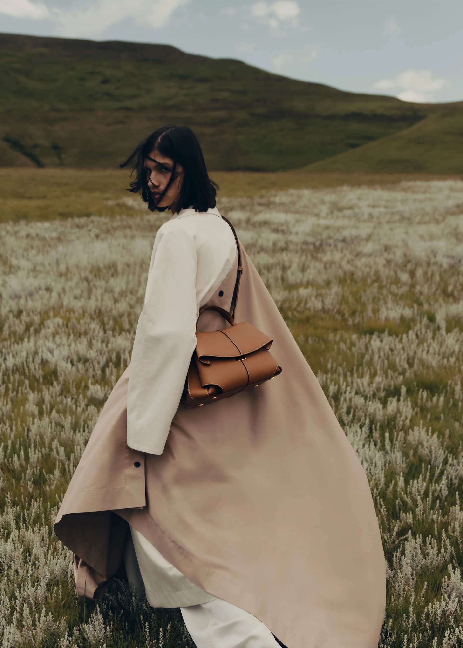 Polène Bag MOKKI — Camel Grained