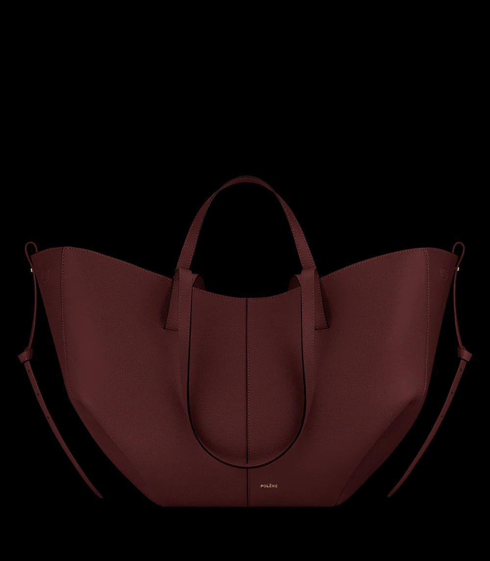 Polène CYME Black Cherry Grained — authentic Polène bag