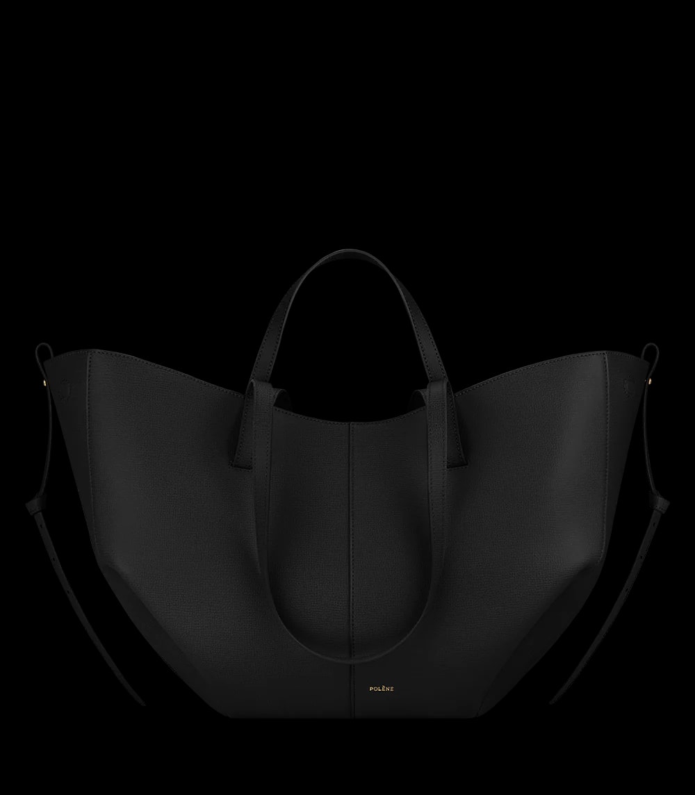 Polène CYME Black Grained — authentic Polène bag