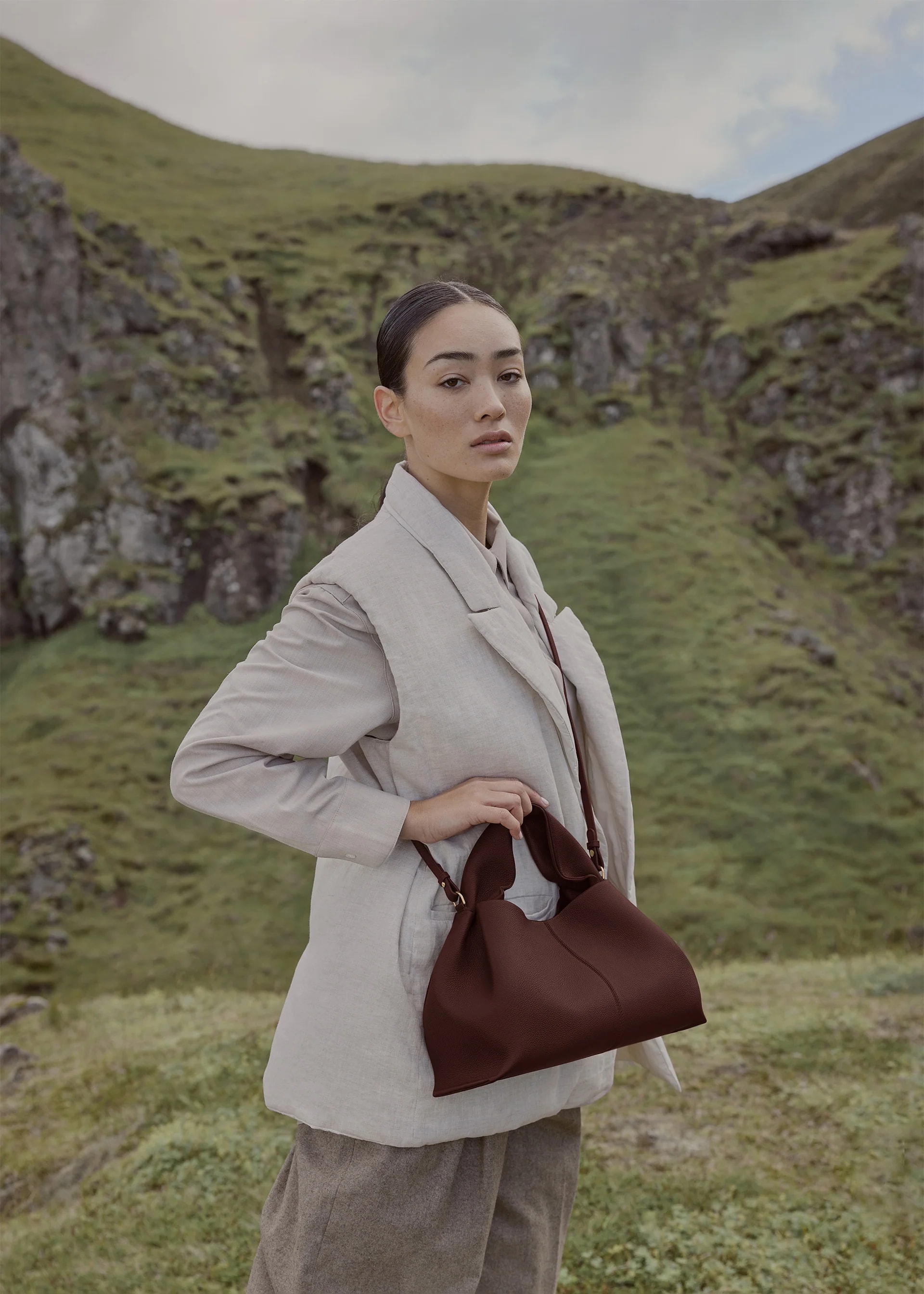 Polène bag — full-grain calf leather, handmade in Spain