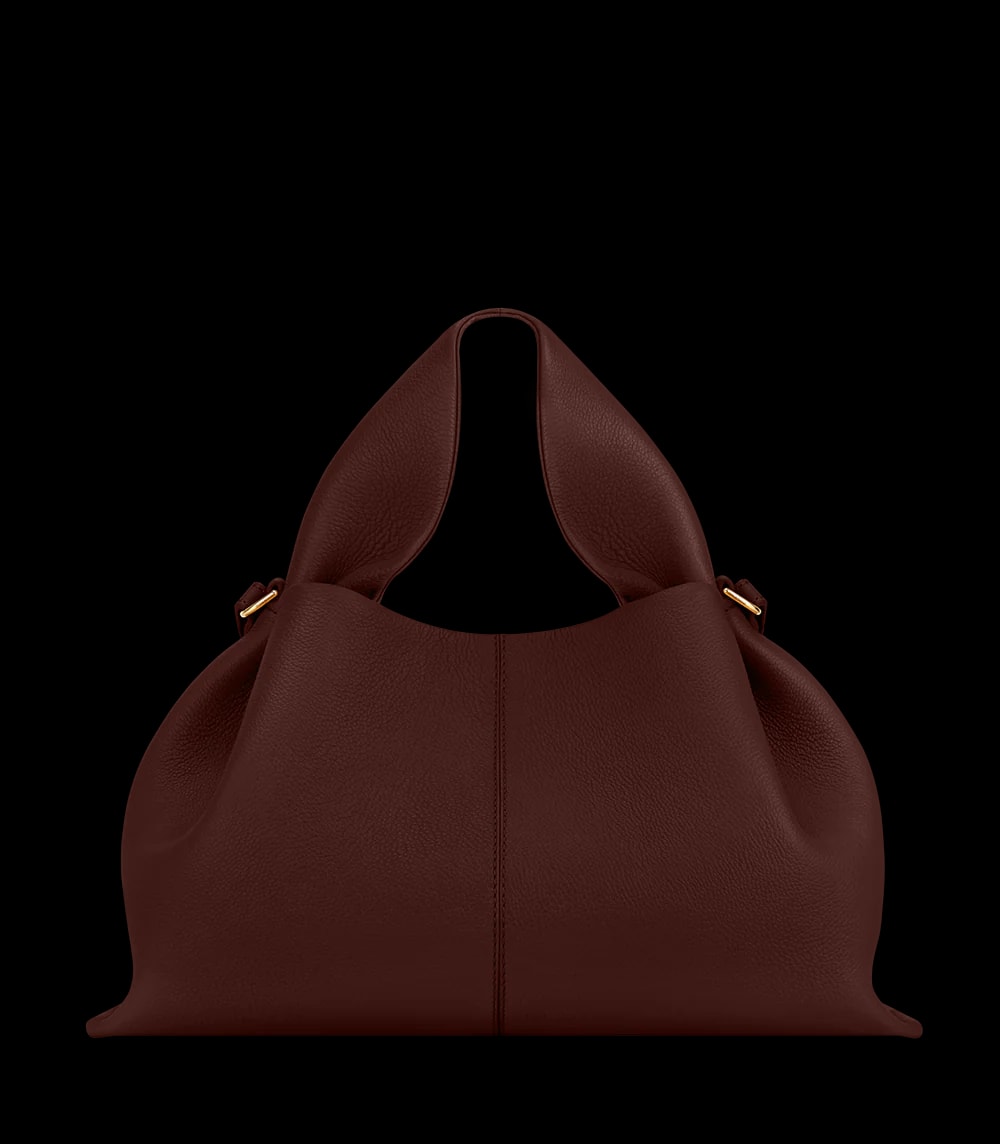 Polène NUMÉRO NEUF Bordeaux Grained — authentic Polène bag