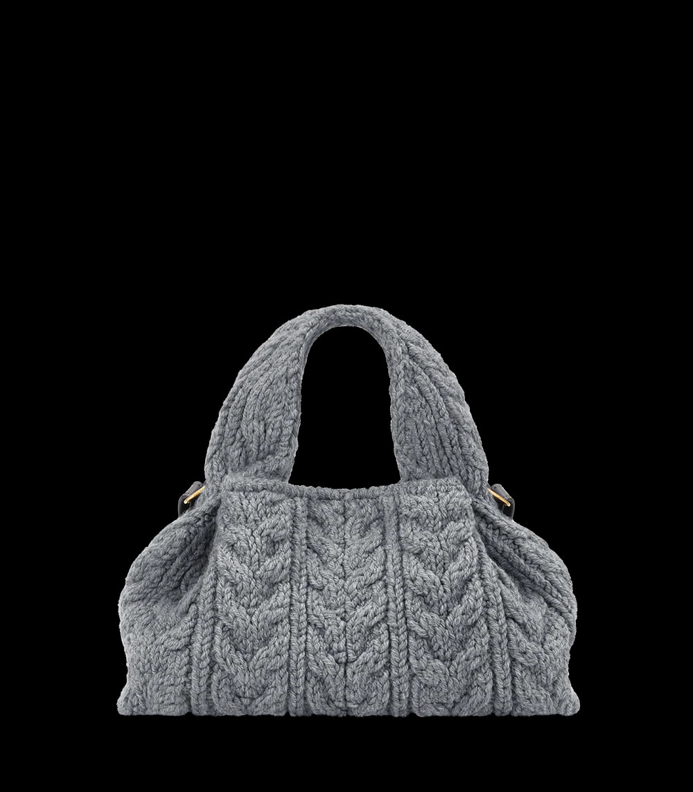 Polène NUMÉRO NEUF MINI Merino Stone — authentic Polène bag