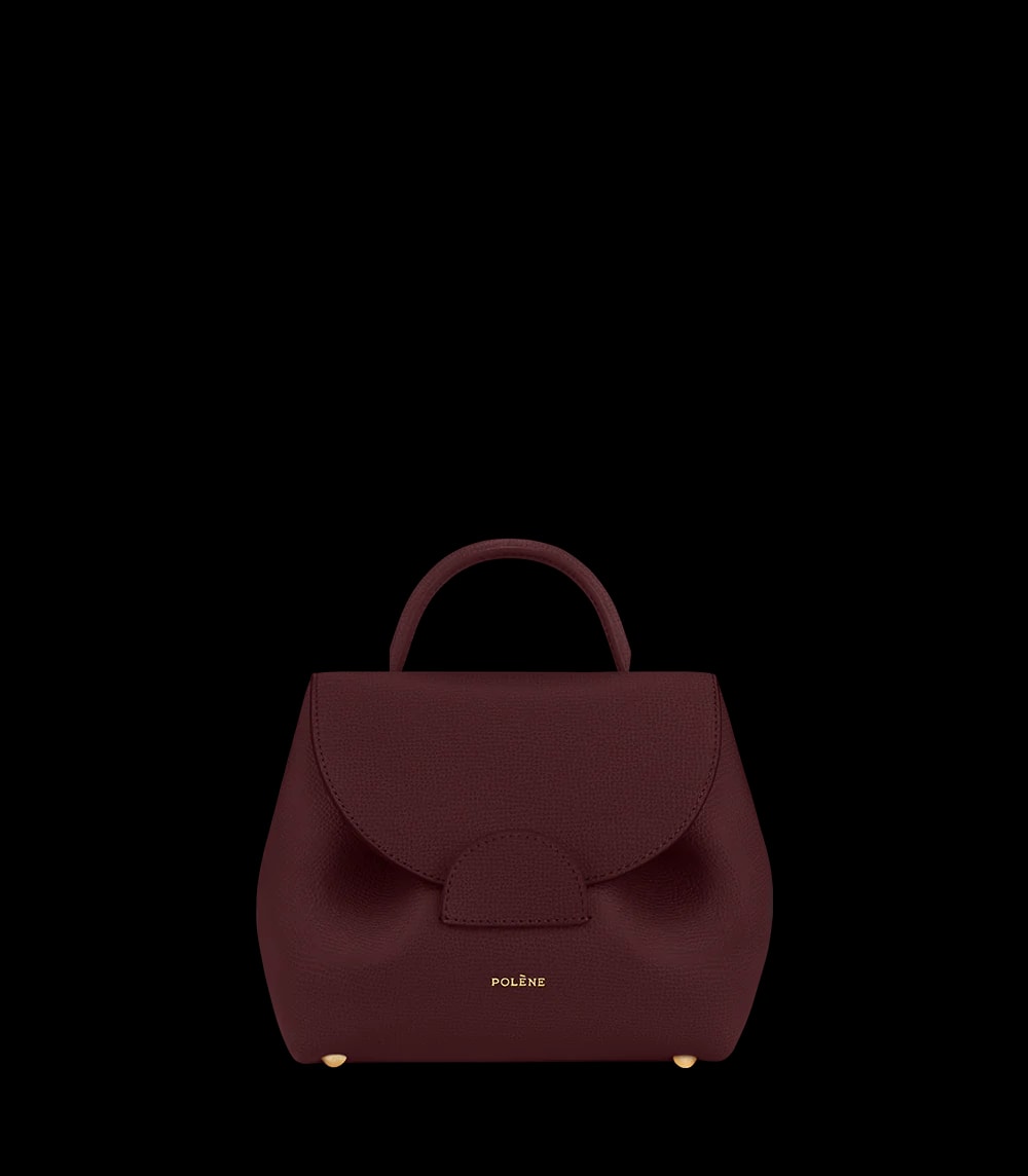 Polène NUMÉRO UN NANO Grained Bordeaux — authentic Polène bag