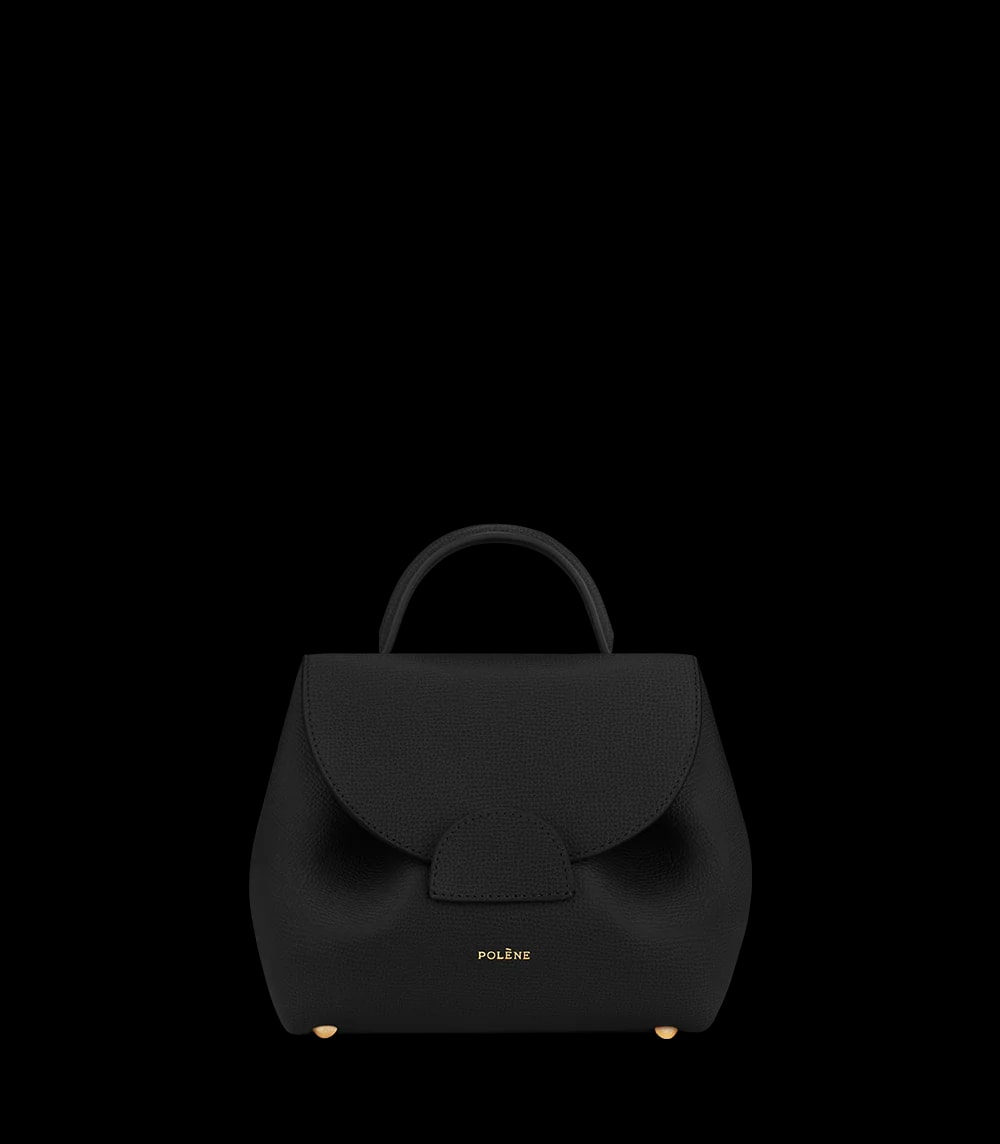 Polène NUMÉRO UN NANO Grained Black — authentic Polène bag